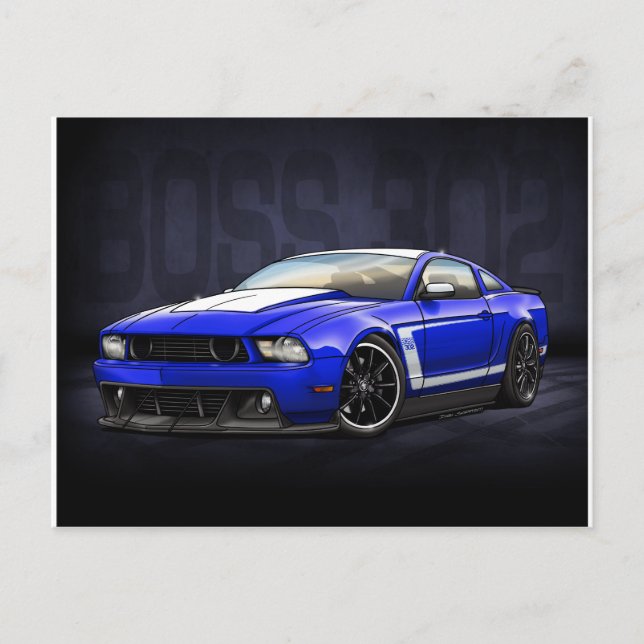 Postal Kona Blue 2012 Boss 302 (Anverso)