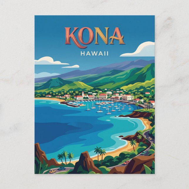 Postal Kona EE. UU. (Anverso)