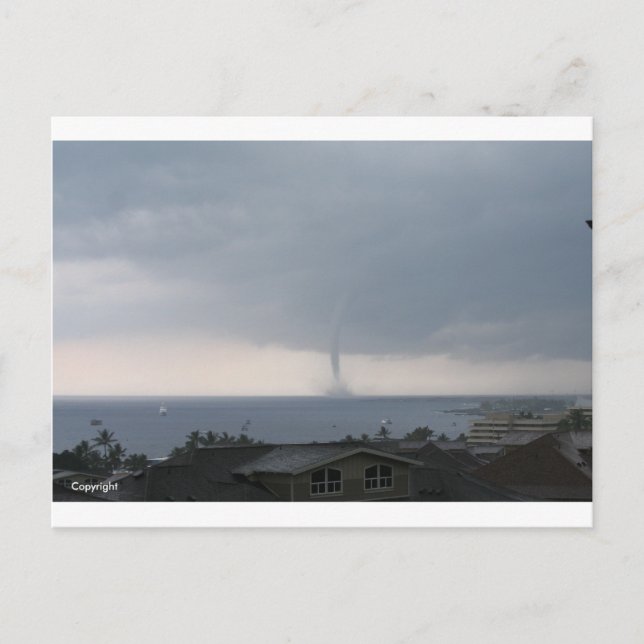 Postal kona-waterspout-1 (Anverso)