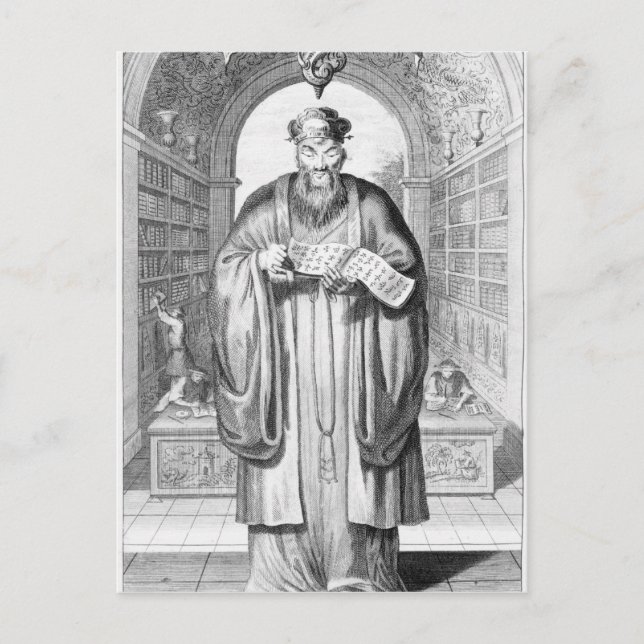 Postal Kong-Fu-Tse o Confucio (Anverso)