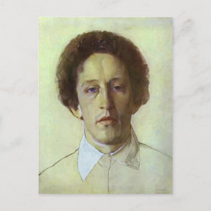 Postal Konstantin Somov- Retrato de Aleksandr Blok