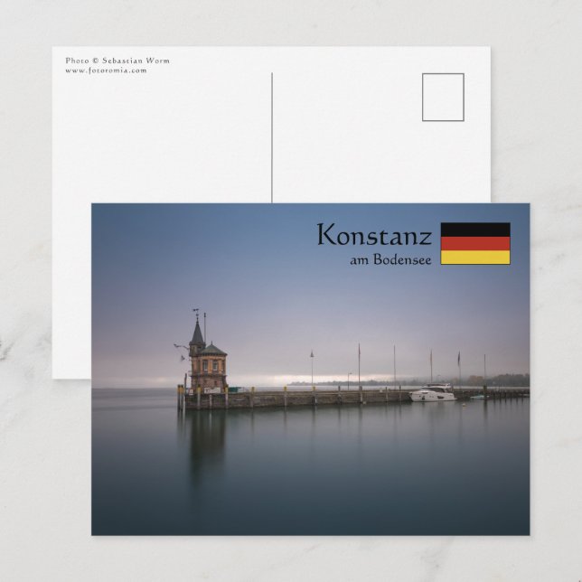 Postal Konstanz Alemania (Anverso / Reverso)