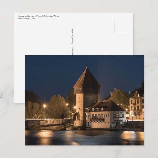 Postal Konstanz Alemania (Anverso / Reverso)
