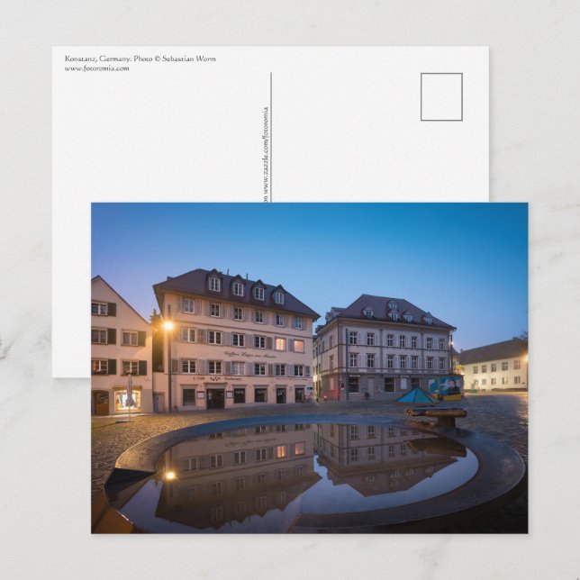 Postal Konstanz Alemania (Anverso / Reverso)