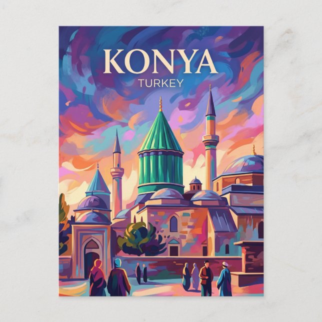 Postal Konya Turquía (Anverso)