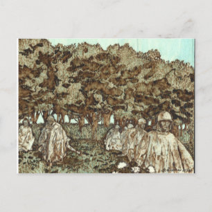 Postal Korean War Memorial Postcard