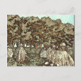 Postal Korean War Memorial Postcard