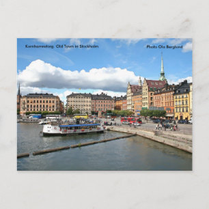 Postal Kornhamnstorg. Ciudad vieja en stock...