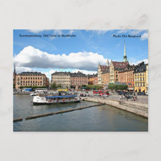 Postal Kornhamnstorg. Ciudad vieja en stock...