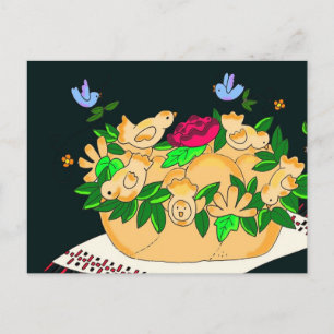 Postal Korovai para Boda ucraniano