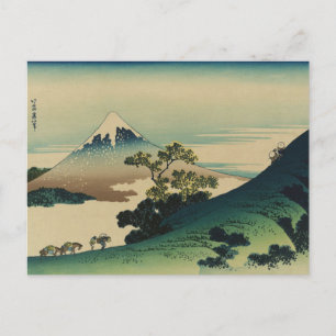 Postal Koshu Inume-Toge de Hokusai