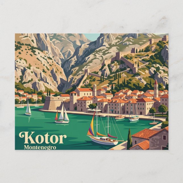 Postal Kotor Montenegro (Anverso)