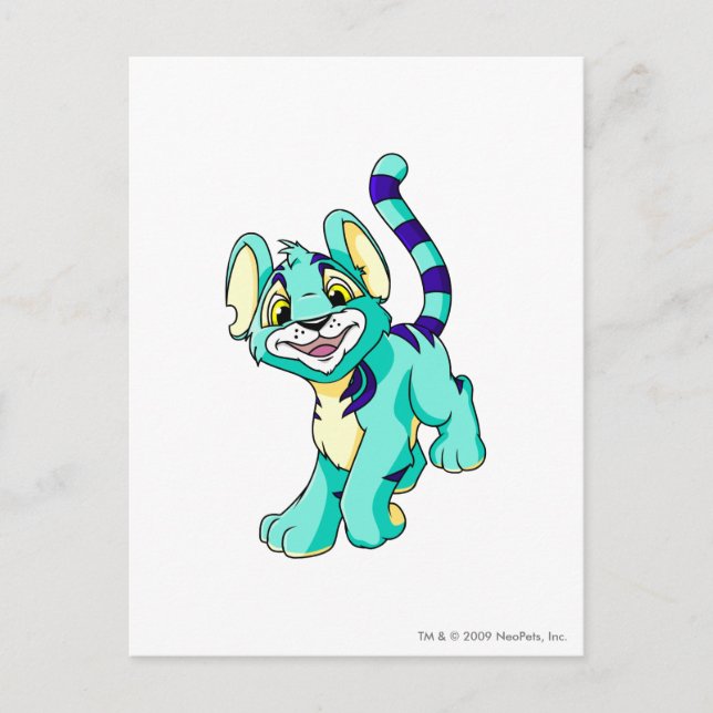 Postal Kougra Blue (Anverso)