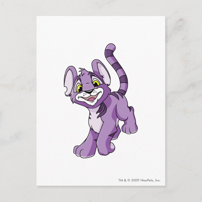 Postal Kougra Purple (Anverso)