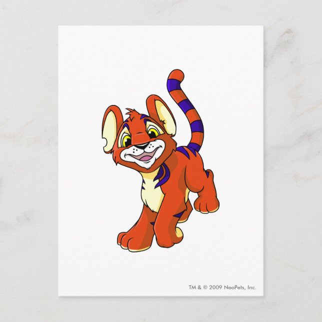 Postal Kougra Red (Anverso)