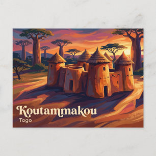 Postal Koutammakou (Tierra de los Batammariba) Togo