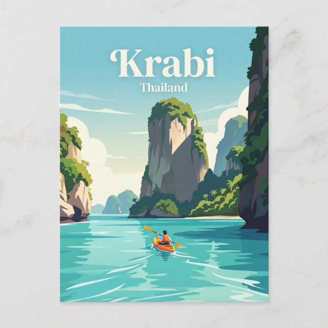 Postal Krabi, Tailandia (Anverso)