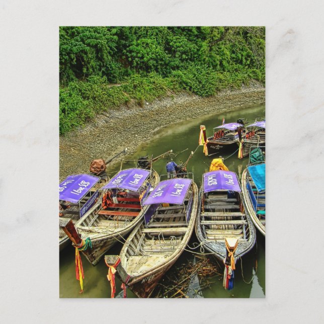 Postal Krabi | Taxis De Agua (Anverso)