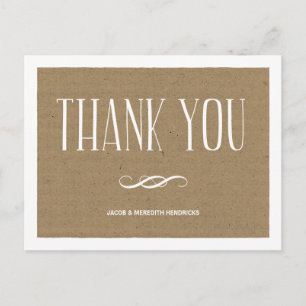 Postal Kraft Paper Gracias