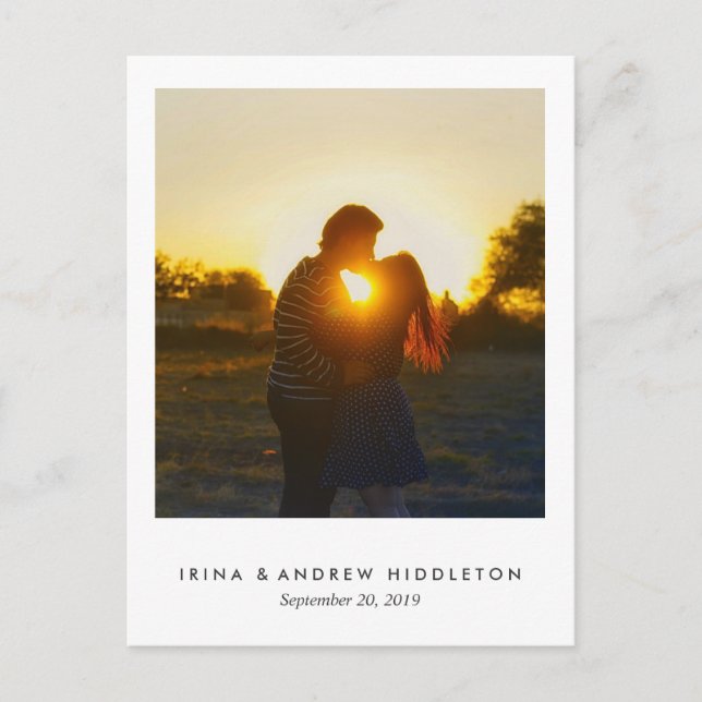 Postal Kraft Paper Love And Gracias Script Photo (Anverso)