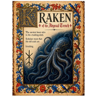Kraken, Arte de Bestiario Medieval