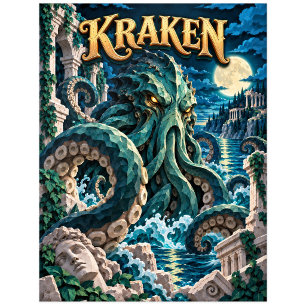 Postal Kraken, Monstruo de Corte de Papel