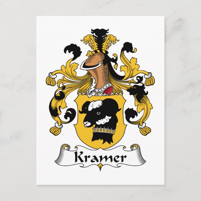 Postal Kramer Family Crest (Anverso)