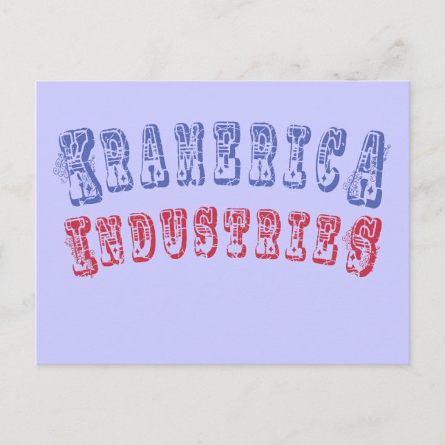 Postal Kramerica Industries Products (Anverso)