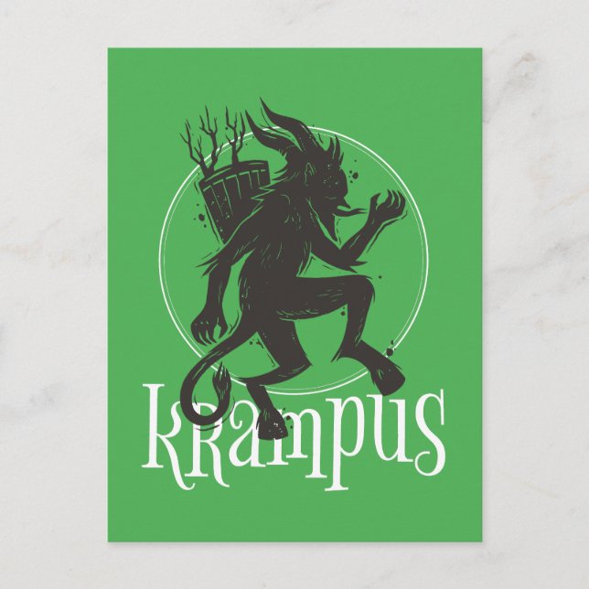 Postal Krampus Green (Anverso)