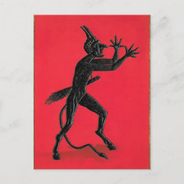 Postal Krampus obsceno vintage