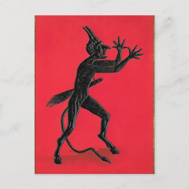 Postal Krampus obsceno vintage (Anverso)