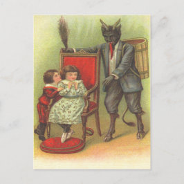 Postal Krampus Viene Por Los Niños Malos