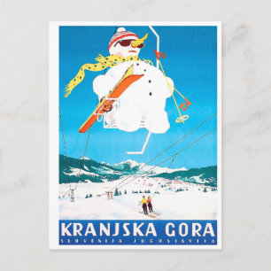 Postal Kranjska Gora, Eslovenia, Yugoslavia, cosecha