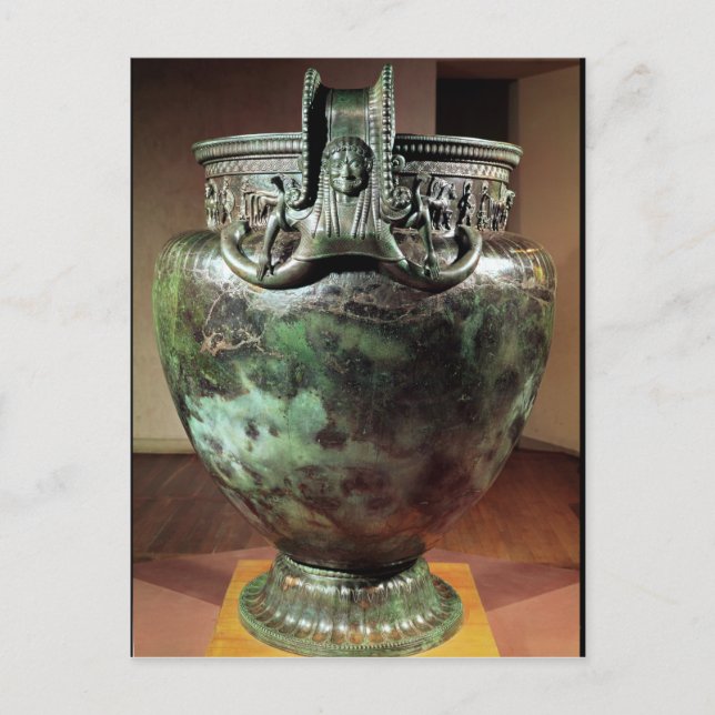 Postal Krater, desde la tumba de una princesa de Vix (Anverso)