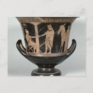 Postal Krater kalyx, figura roja del Atlántico