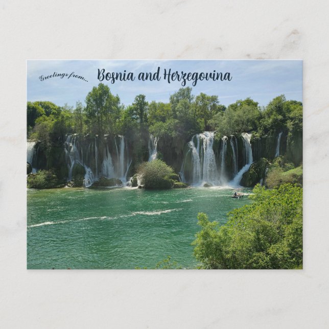 Postal Kravica Waterfall Bosnia and Herzegovina  (Anverso)