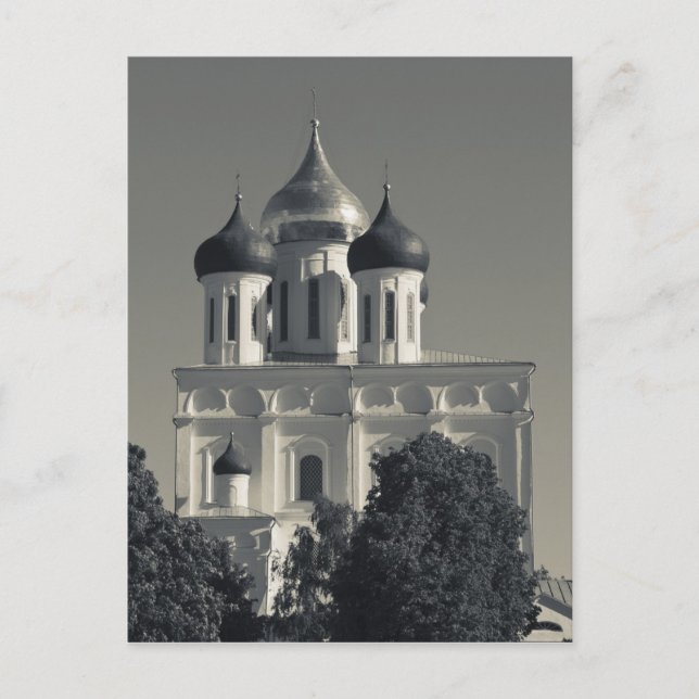 Postal Kremlin de Pskov y Catedral de la Trinidad (Anverso)