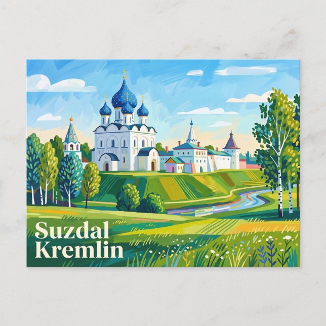 Postal Kremlin de Suzdal Rusia (Anverso)