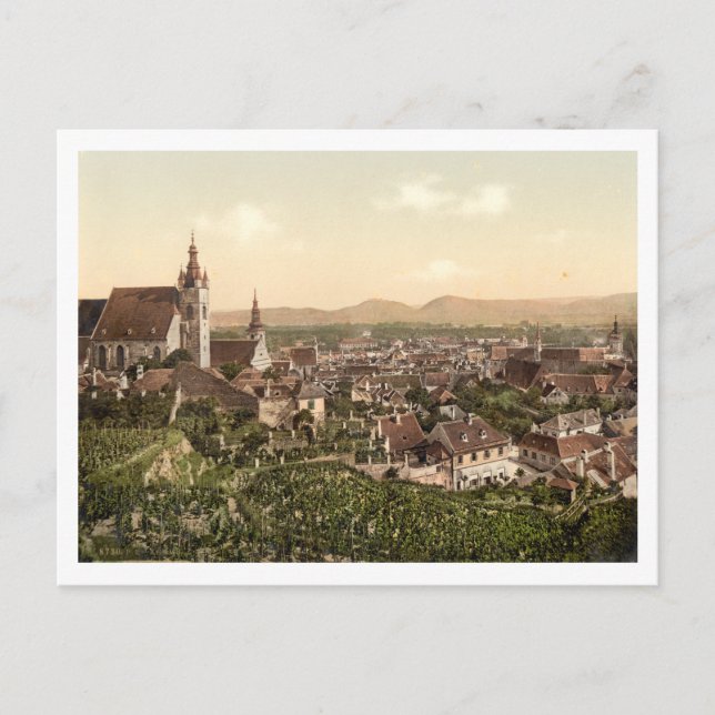 Postal Krems en Austria (Anverso)