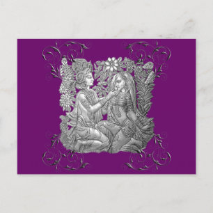 Postal Krishna y Radha