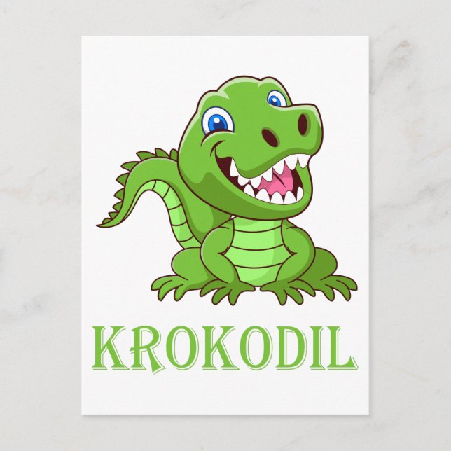 Postal Krokodil (Anverso)