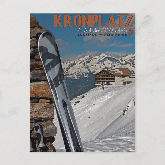Postal Kronplatz Skis (Anverso)