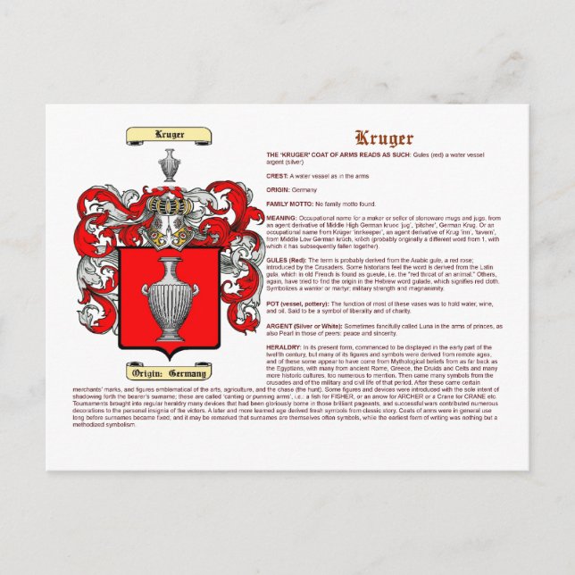 Postal Kruger (significado) (Anverso)