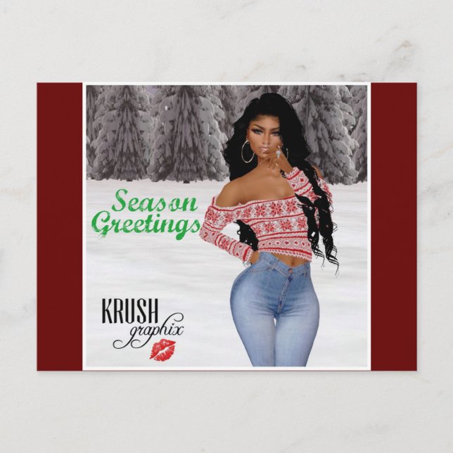Postal Krush Graphix por Ahsek Novel Postcard 10 (Anverso)