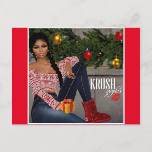 Postal Krush Graphix por Ahsek Novel Postcard 12