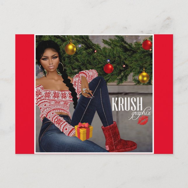 Postal Krush Graphix por Ahsek Novel Postcard 12 (Anverso)