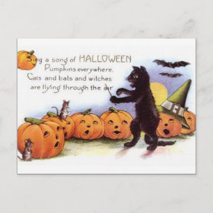 Postal KRW Halloween Vintage