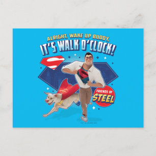 Postal Krypto y Superman - ¡Es Walk O'Clock!