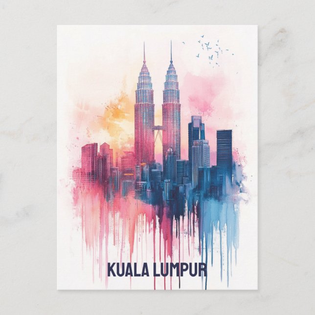 Postal Kuala Lumpur Malasia (Anverso)