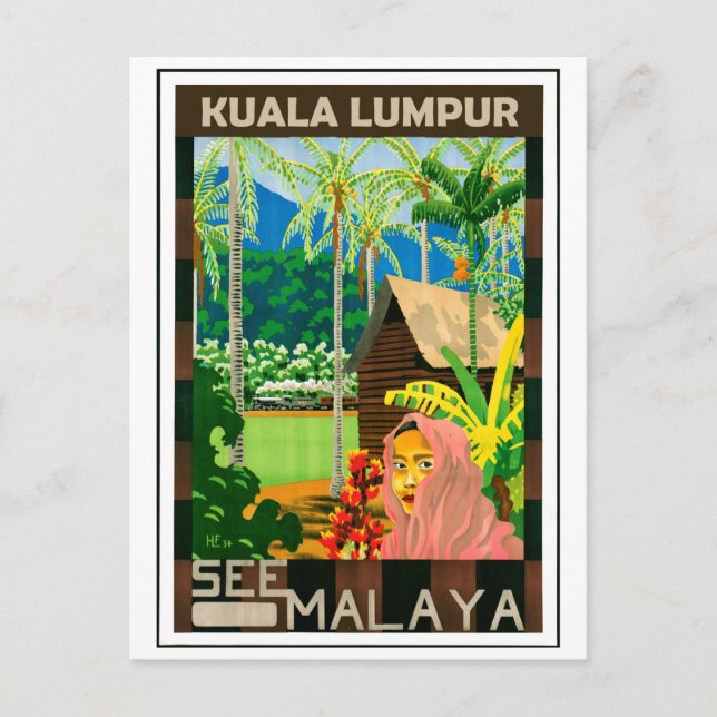 Postal Kuala Lumpur, Malasia (Anverso)